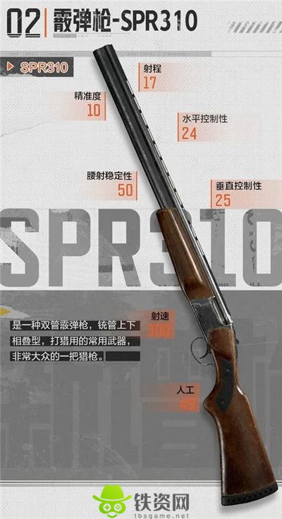 暗区突围双管霰弹枪SPR310怎么样-暗区突围双管霰弹枪SPR310介绍